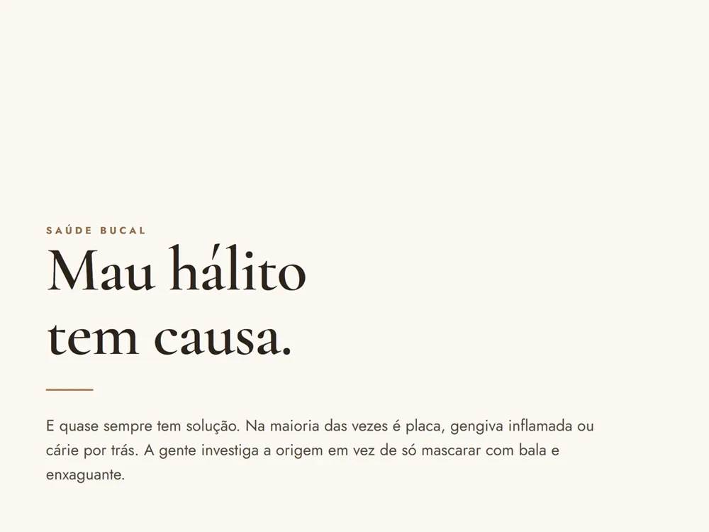 Mau hálito tem causa, e quase sempre tem solução