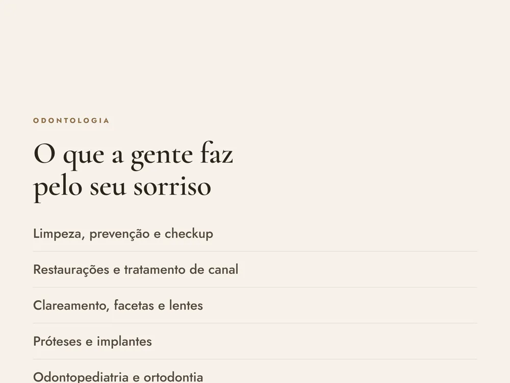 Odontologia completa na Leveze: o que dá pra resolver