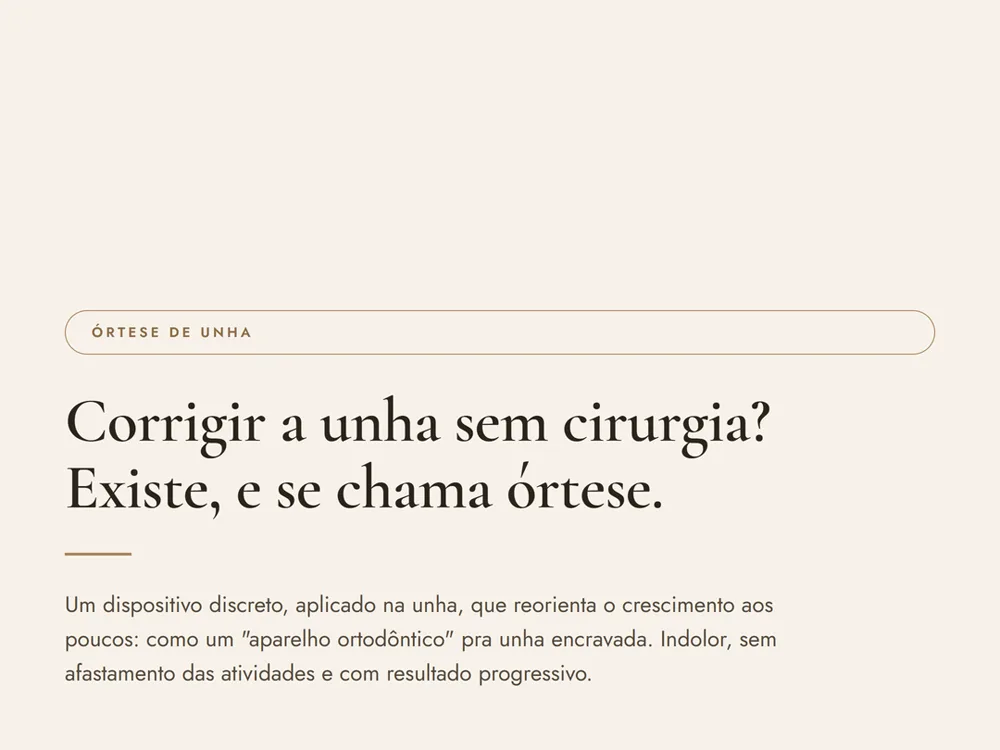 Unha encravada que sempre volta: como a órtese corrige a causa